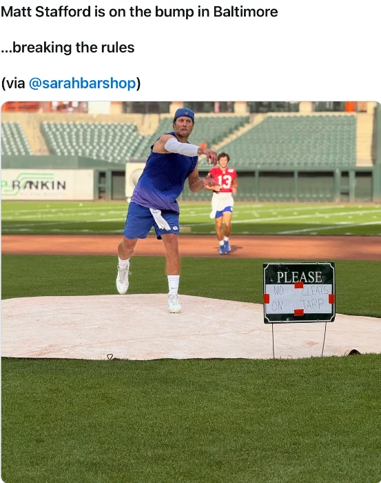 Matt Stafford is on the bump in Baltimore.webp