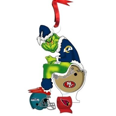 Dallas Cowboys Grinch Santa Toilet Washington Redskins New York